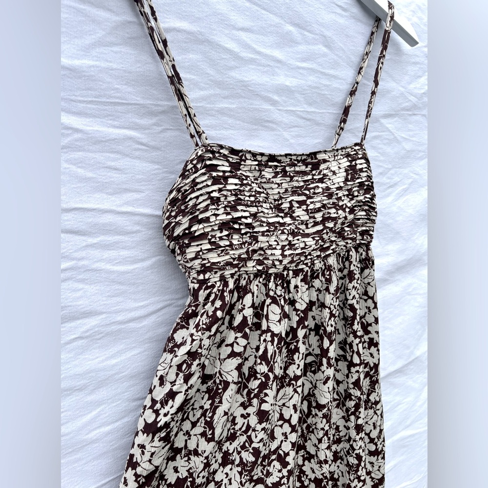 Abercrombie and Fitch Crinkle Texture Maxi Dress